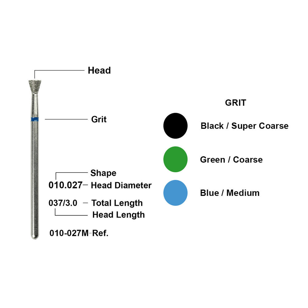 Dental Laboratory Taper Round End Bur