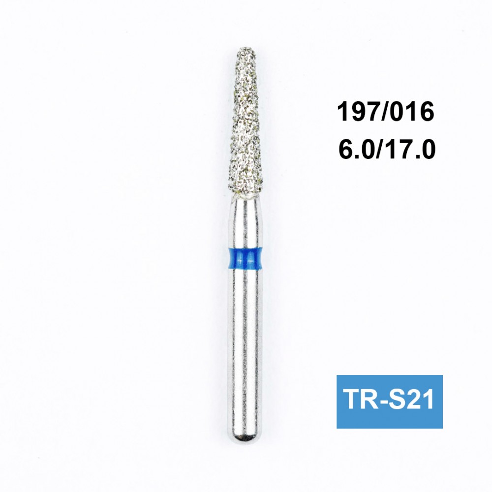 Taper Round End Short Diamond Bur - TR-S21