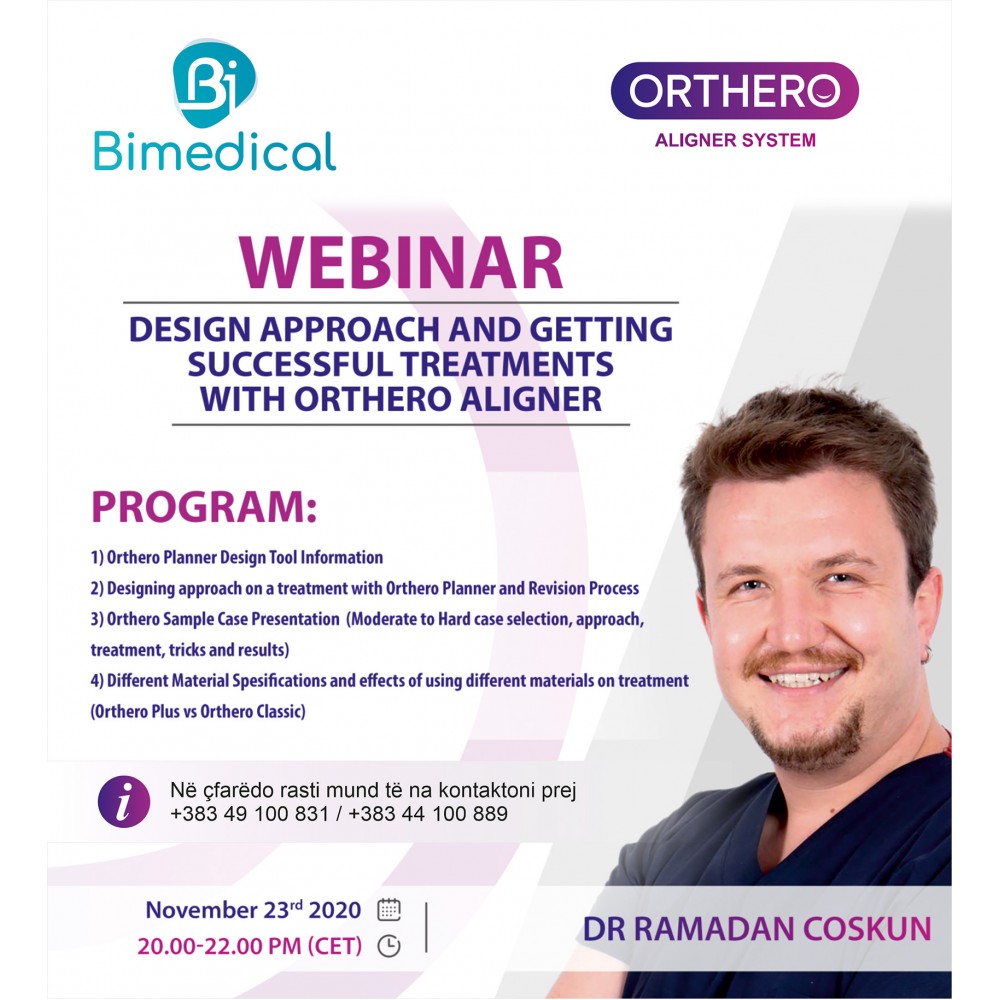 WEBINAR - Design Approach and Getting successful Treatments with Orthero Aligners